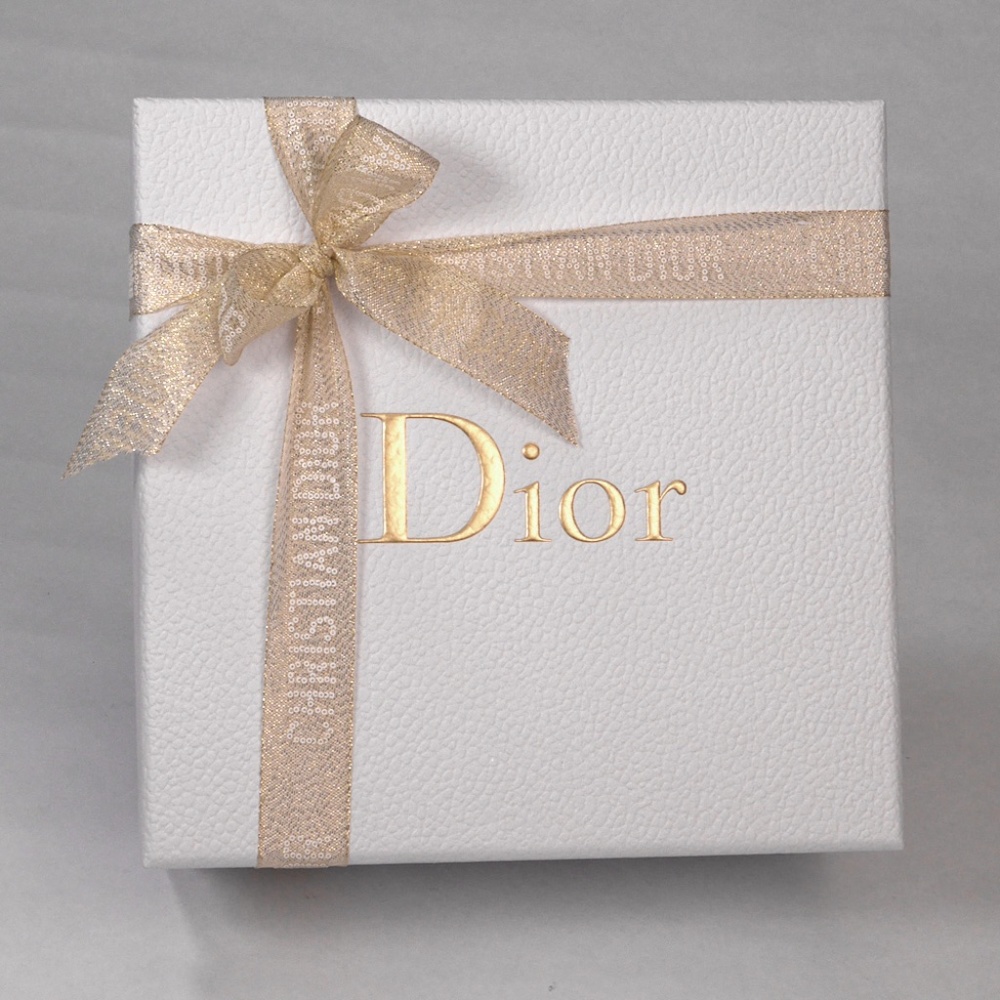 DIOR Keepsake Gift Box with Ribbon Tissue Paper Envelope Medium Square NEW